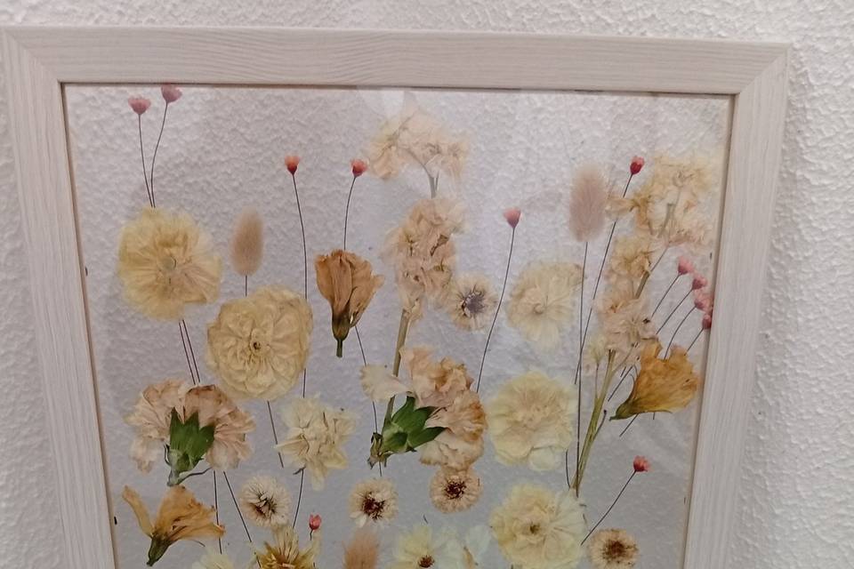Quadro prensado 30x40.
