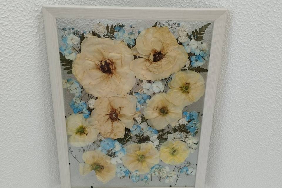 Quadro prensado 30x40.