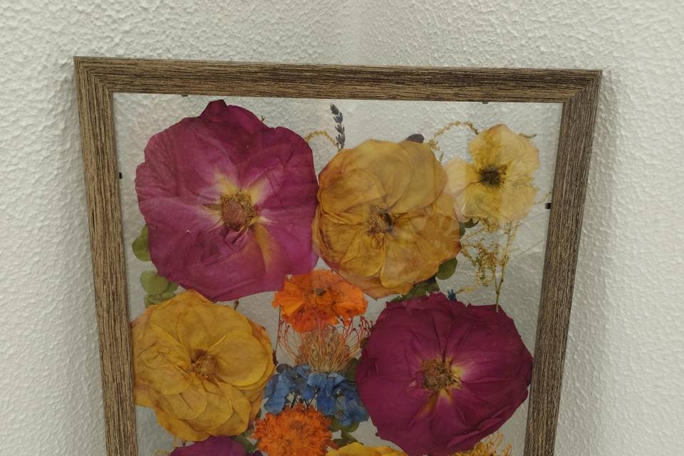 Quadro prensado 30x40.