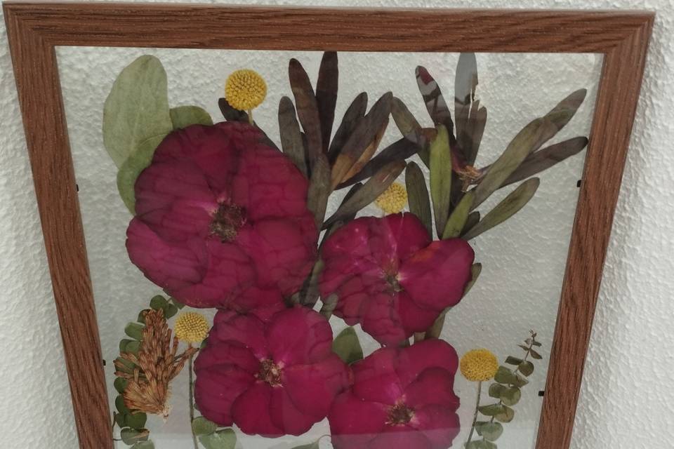 Quadro prensado 30x40.