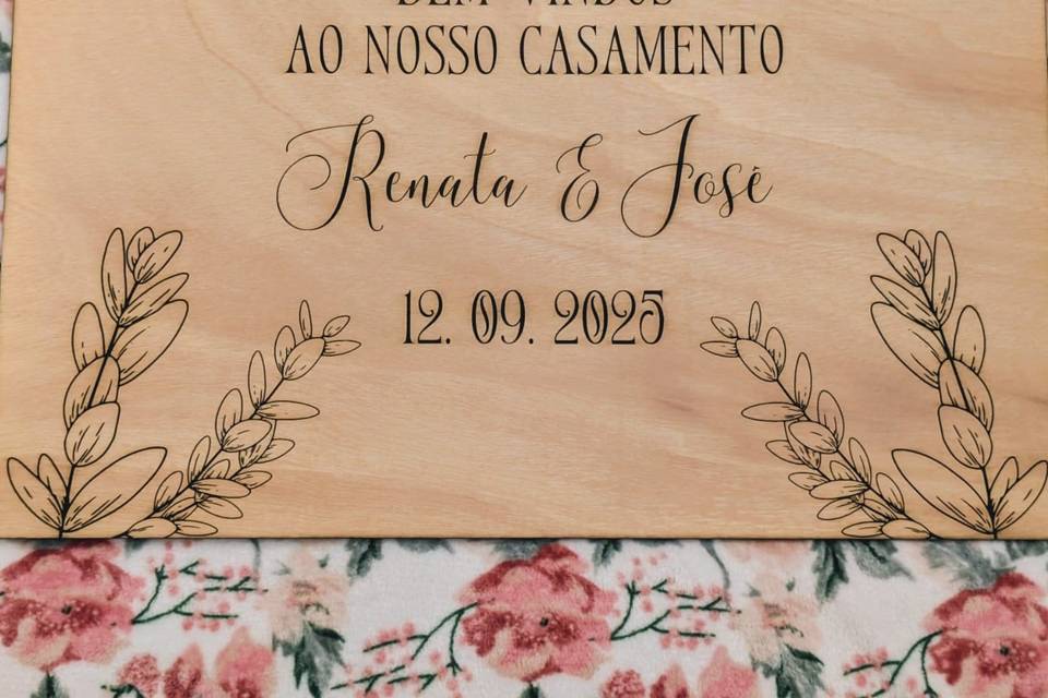 Exemplo - quadro de boa vinda