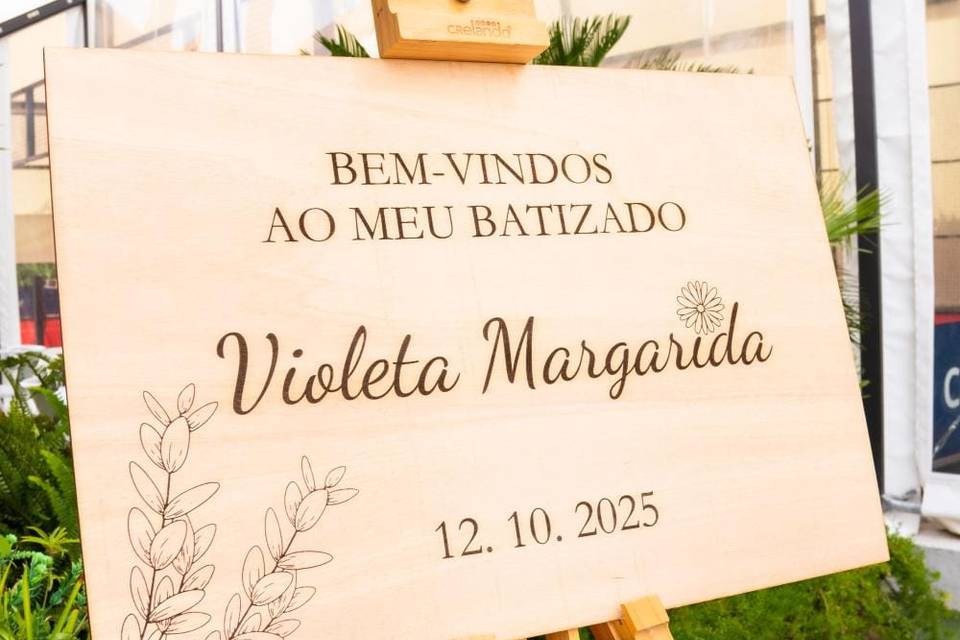 Quadro de boas-vindas