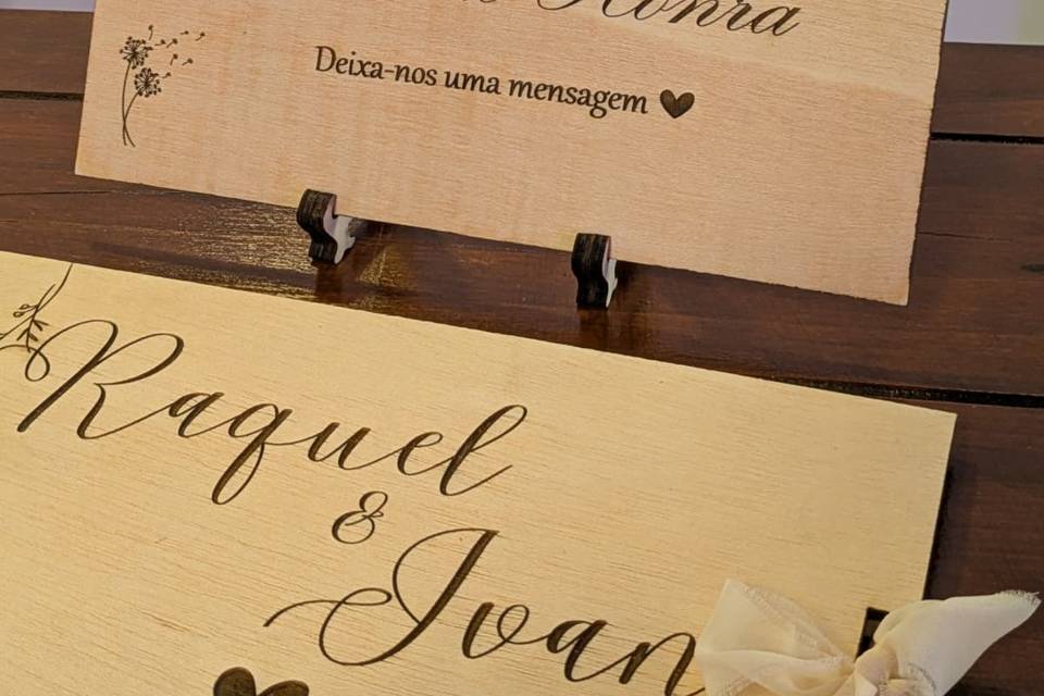 Placa Livro de honra