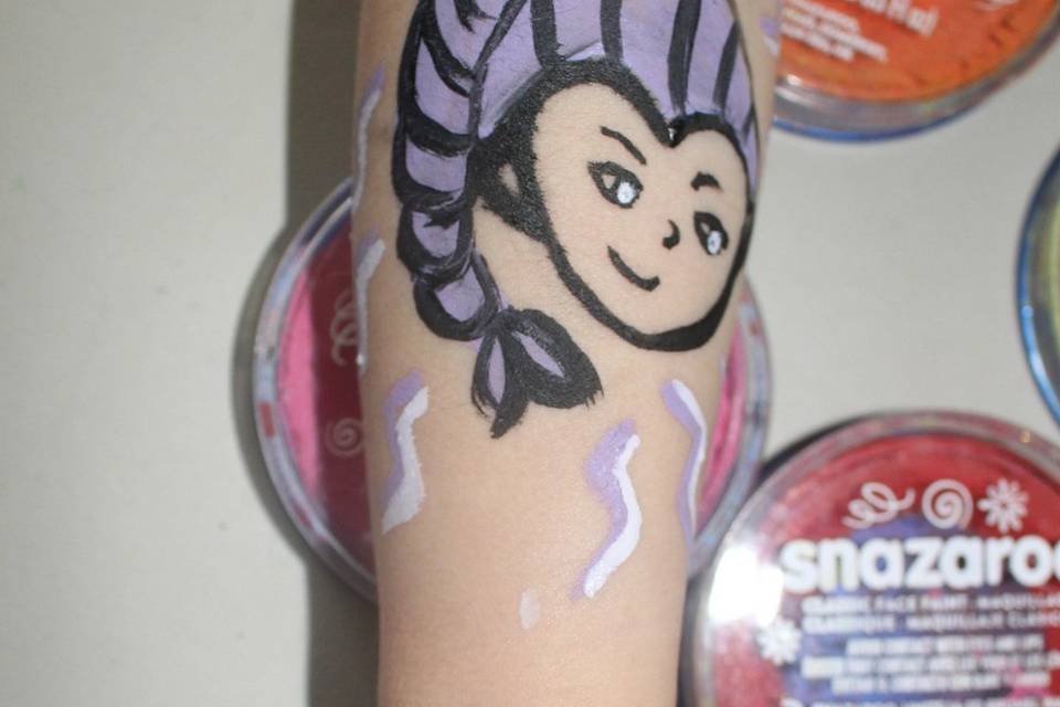 Pinturas faciais do momento