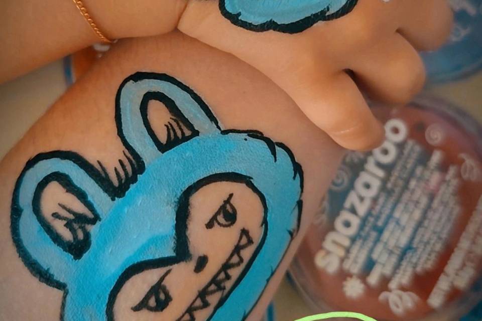 Pinturas faciais do momento la