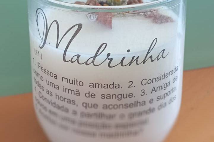 Vela personalizada Madrinha