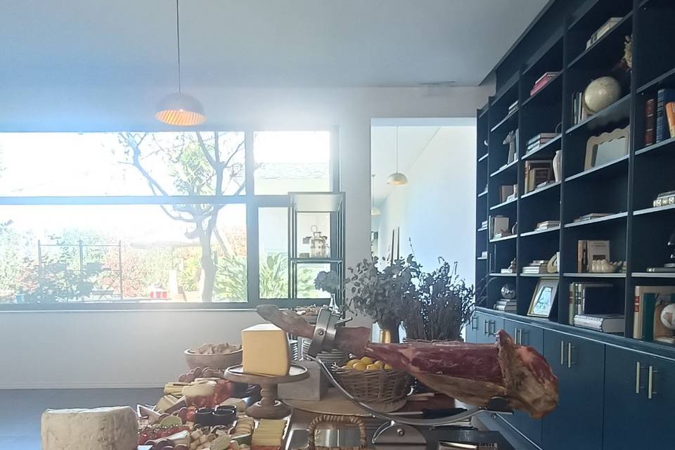 Corte à faca de presunto
