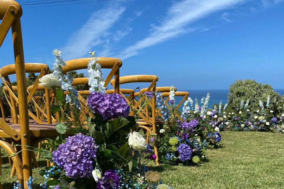 Decoração cadeira da cerimónia