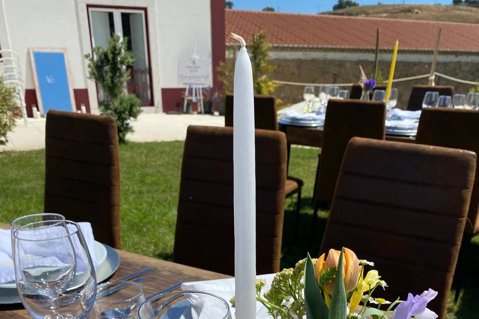 Decoração mesa dos convidados