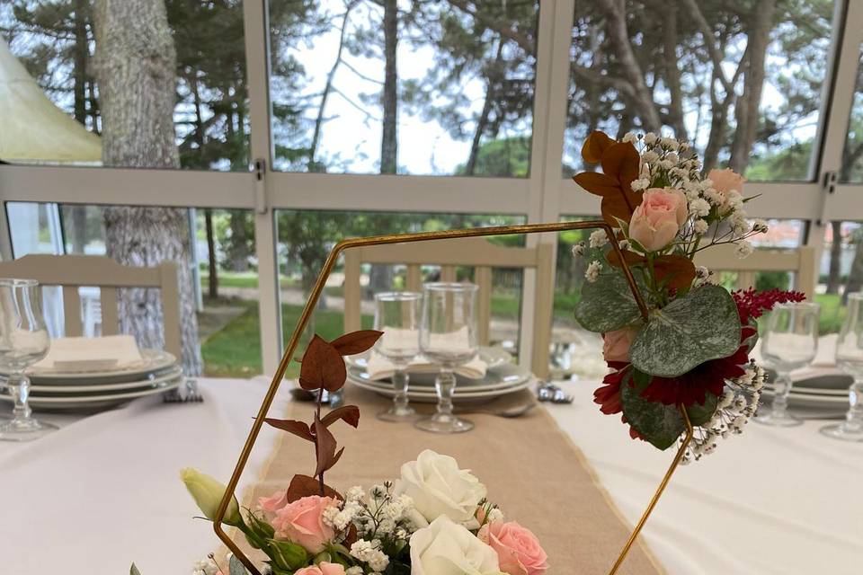 Decoração mesa dos convidados