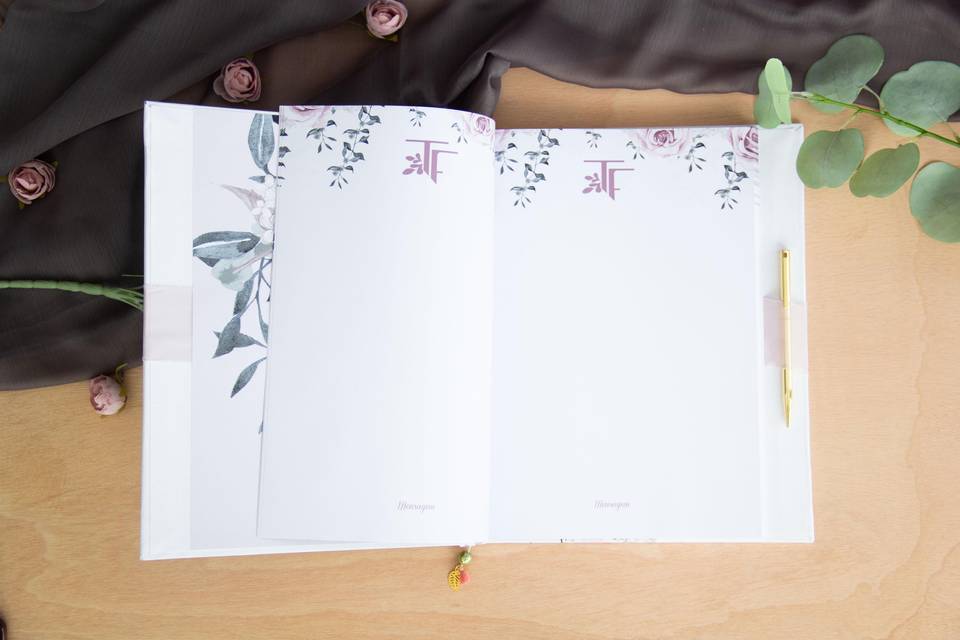 Livro de honra personalizado