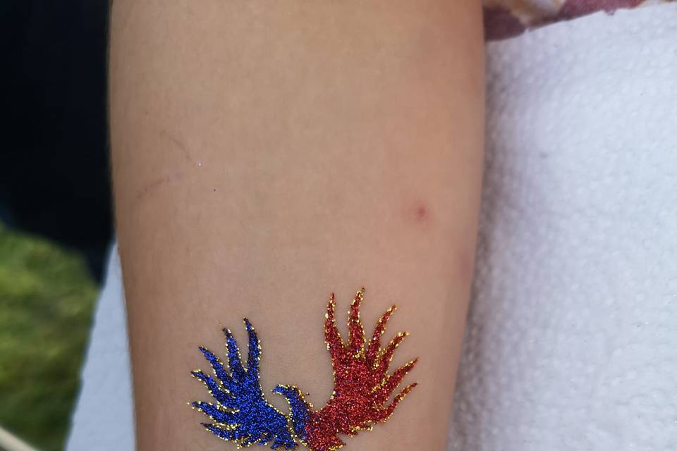 Glitter Tattoo Fénix