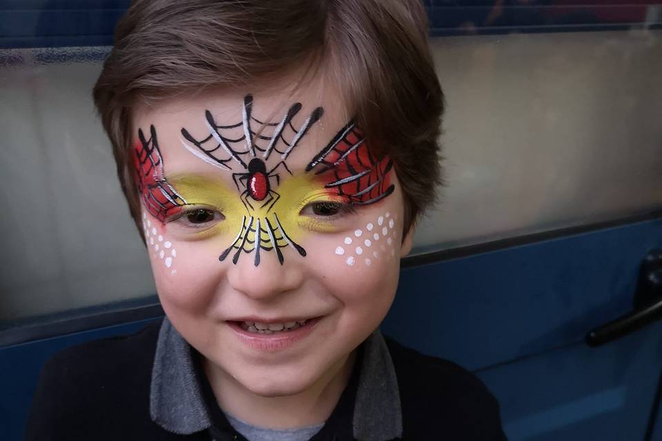 Facepainting Spiderman