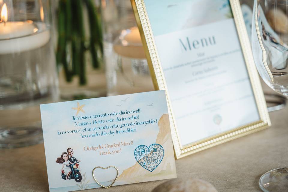 Decoração - Mesa dos Convidado