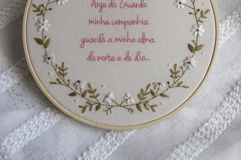 Bordado simples 20cm