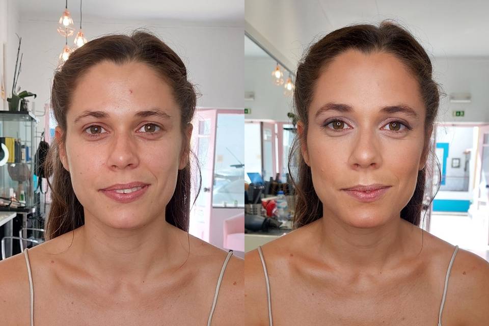 Noiva - antes e depois