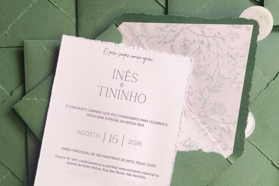 Convite Inês e Toninho