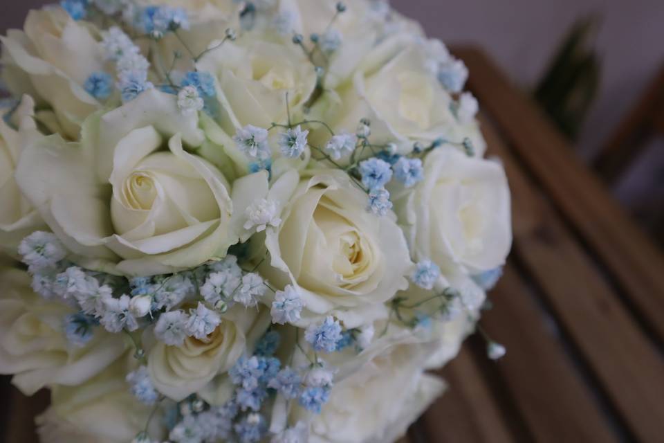 Bouquet rosas brancas