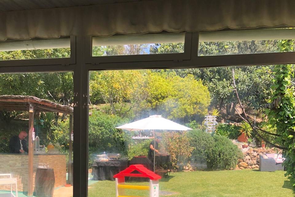 Vista do salão