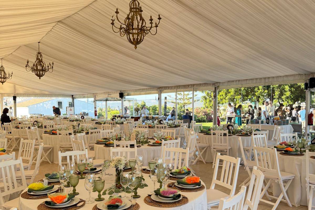 Quinta Versátil Eventos ao entardecer