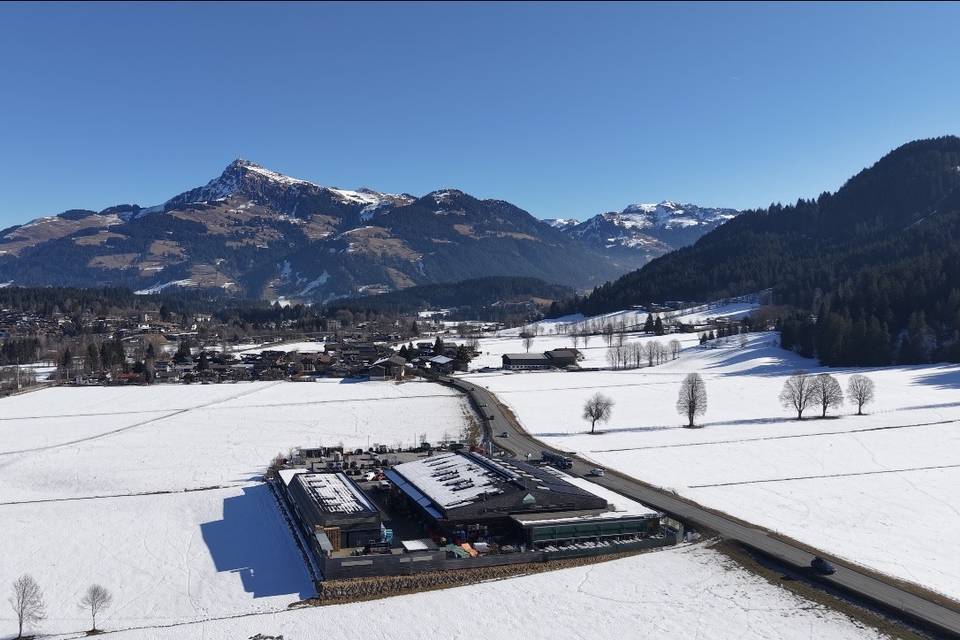 Vista aérea elegante natural