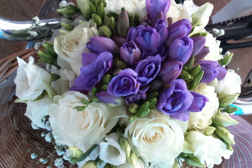 Bouquet noiva tons lilas