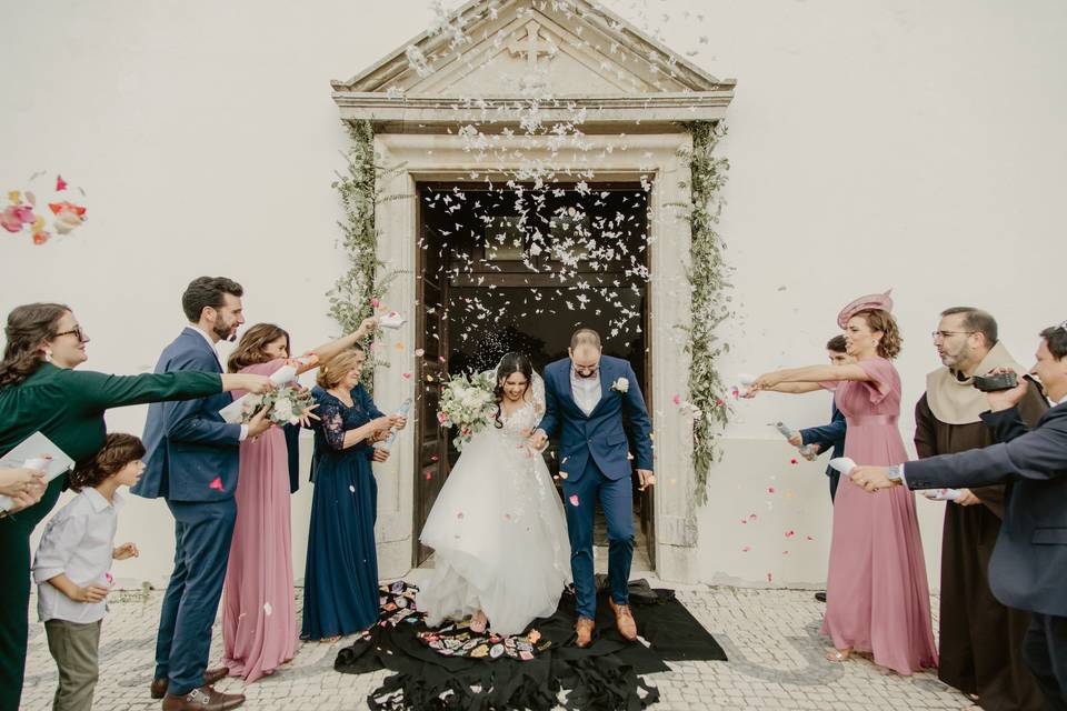 Casamento saída da igreja