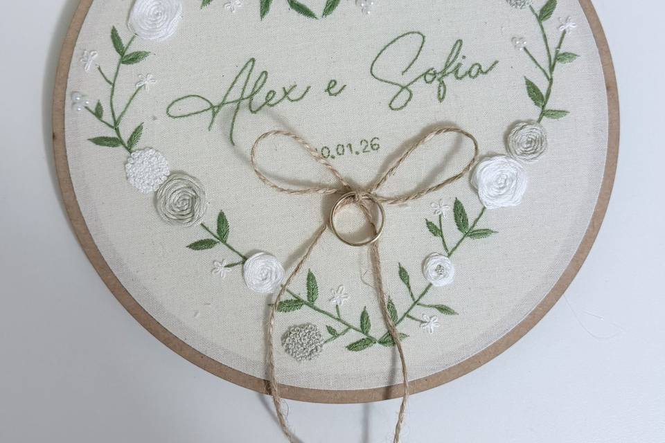 Bordado a mão personalizado