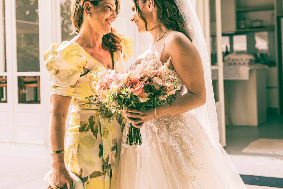 Noiva com a mãe