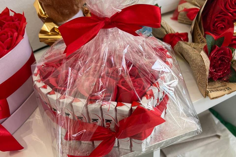 Box rosas\chocolate