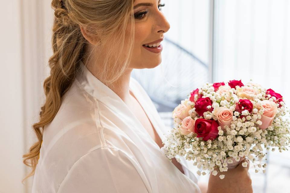 Noiva Camila e sua mãe