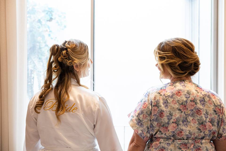 Noiva Camila e sua vó