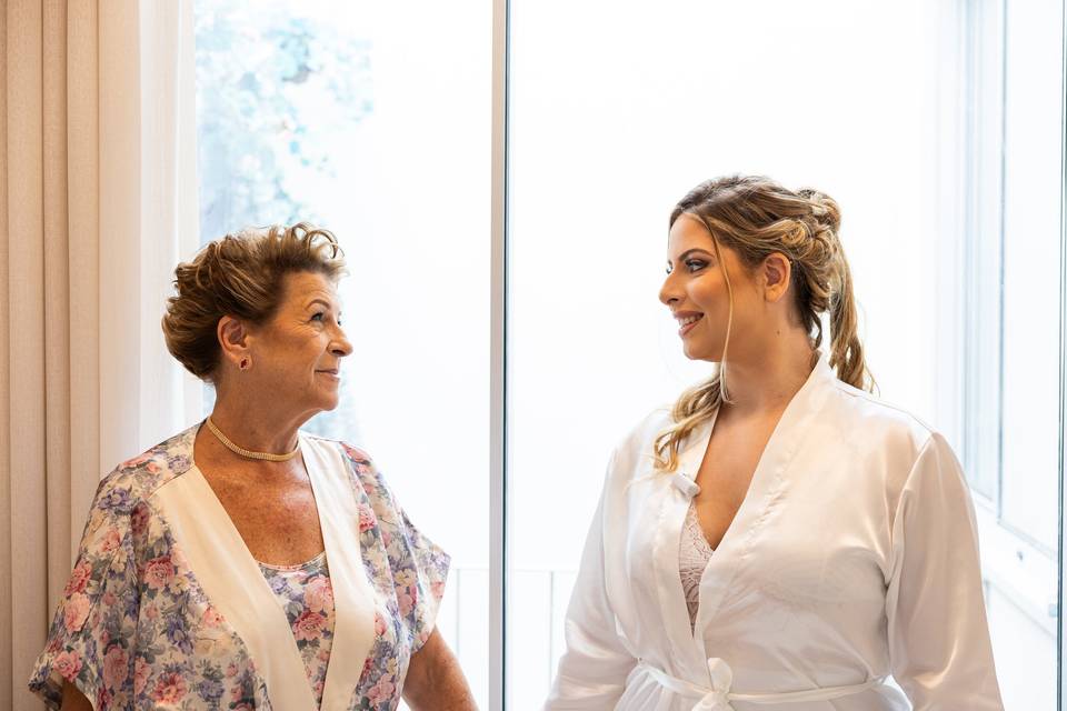 Noiva Camila e sua Bisá