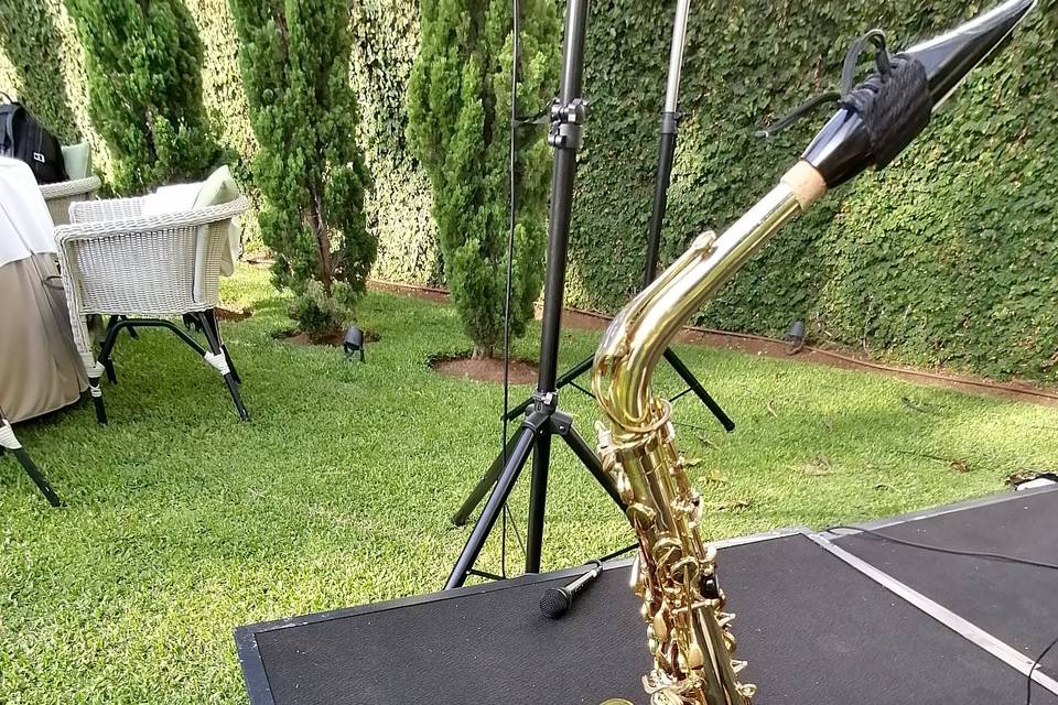 Duo saxofone+violino elétrico