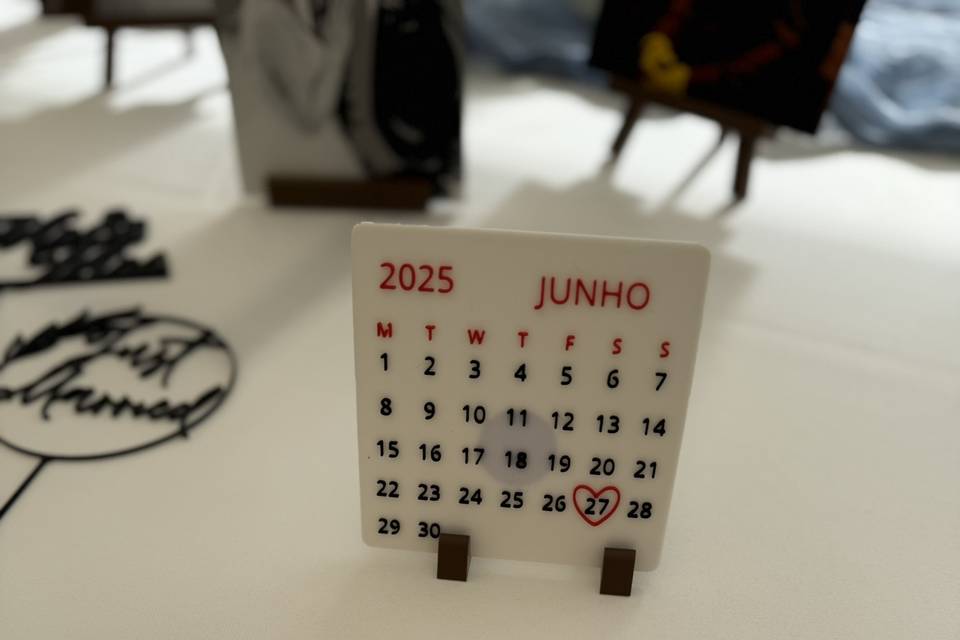 Opção Save the Date