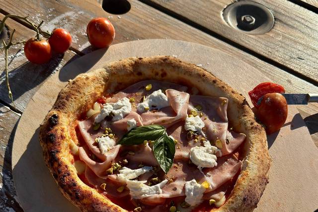 Pizza feita na hora
