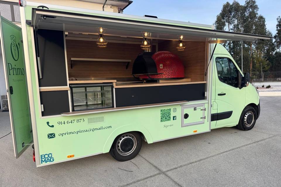 Interior do nosso food truck