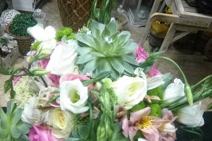 Bouquet c suculentas