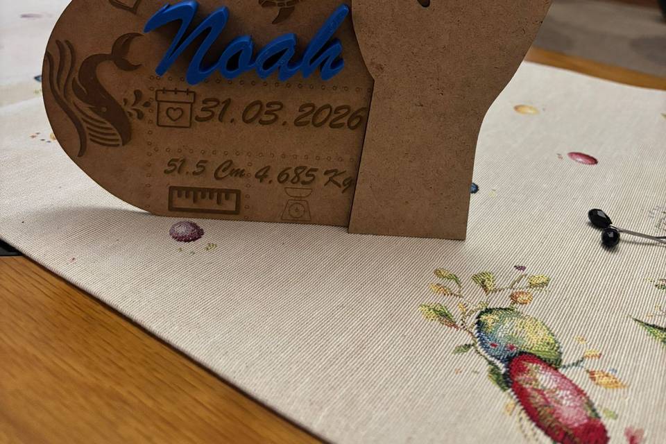 Placa nascimento bebé