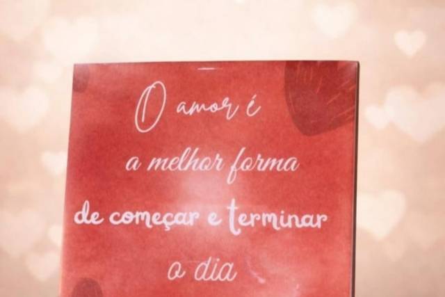 Lembranças personalizadas