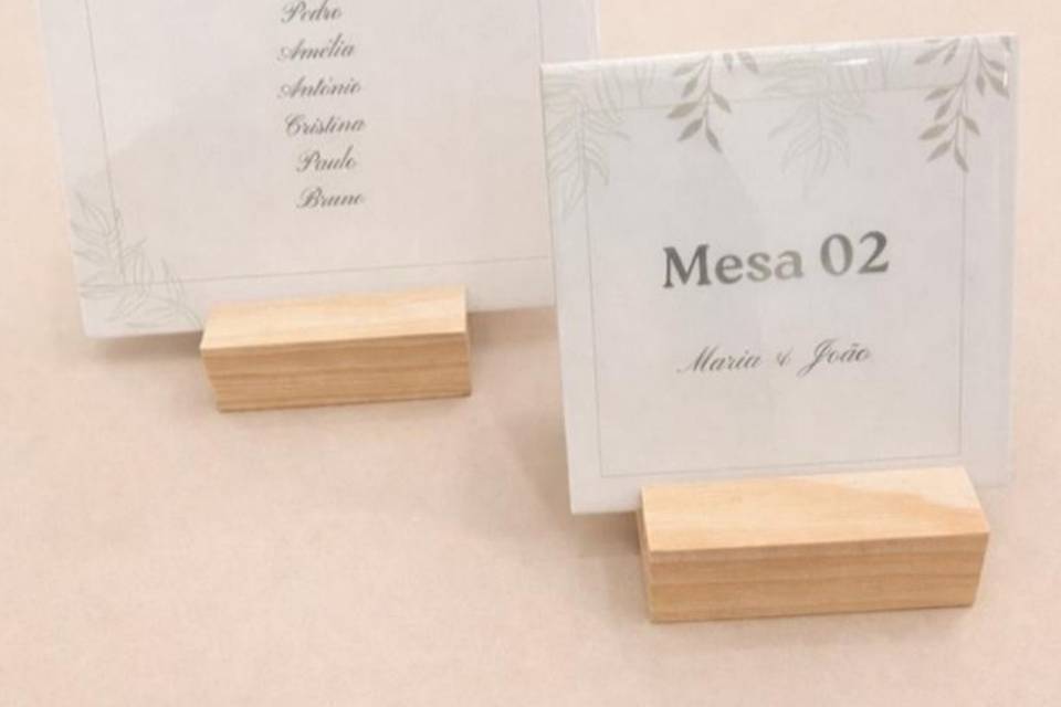 Marcadores de mesa