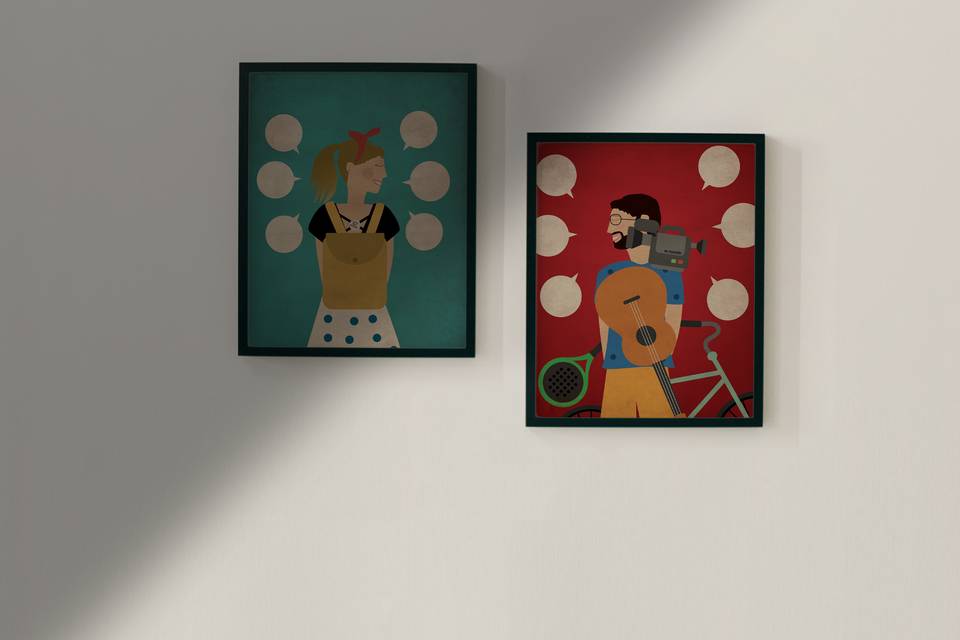 Retratos ilustrados