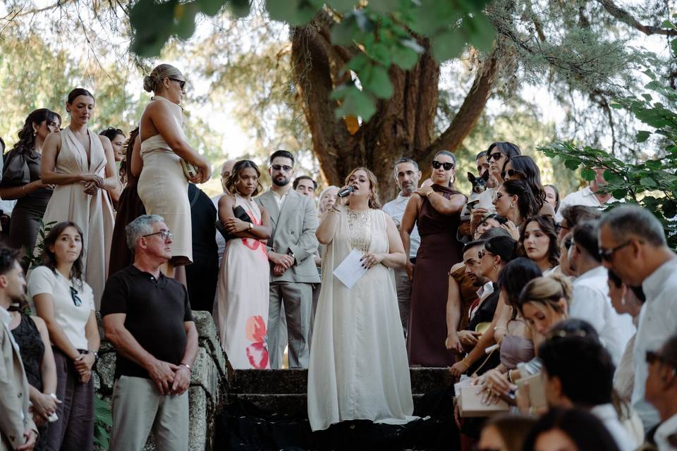 Homenagem em casamento civil