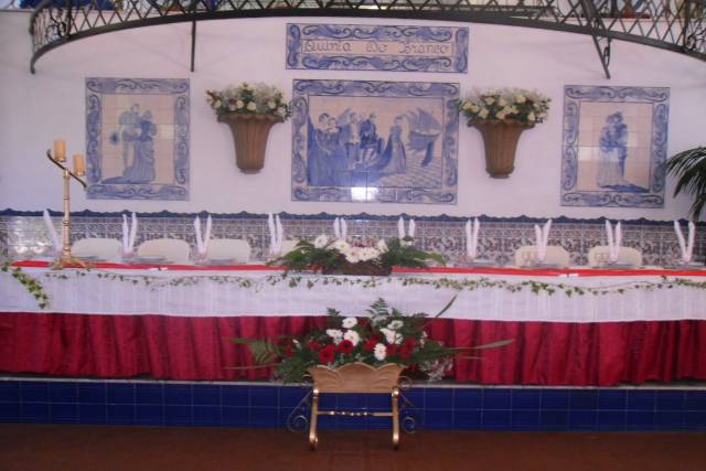 Mesa dos noivos