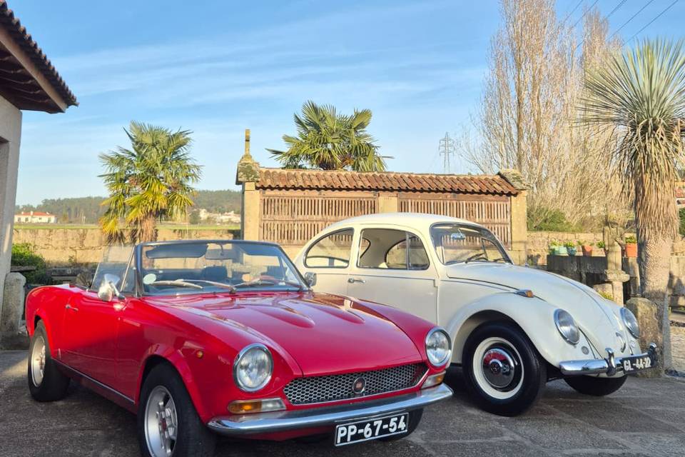 Fiat 124 Spider e VW Carocha