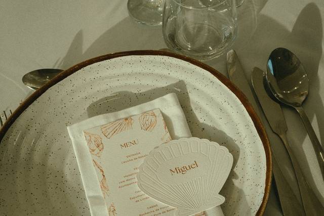 Menu e Marcador de Concha