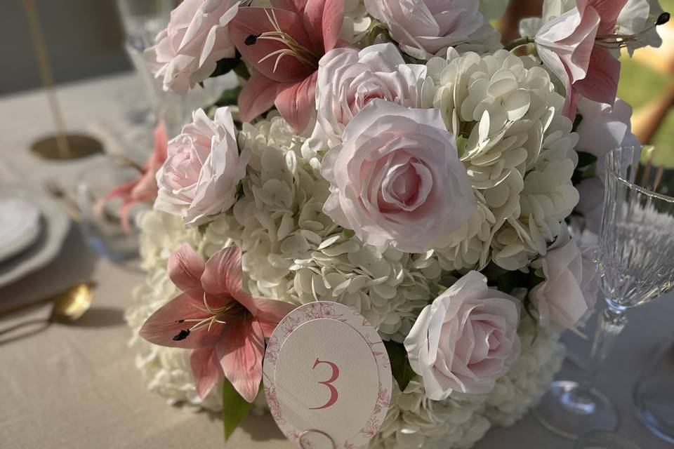 Marcador de Mesa Floral