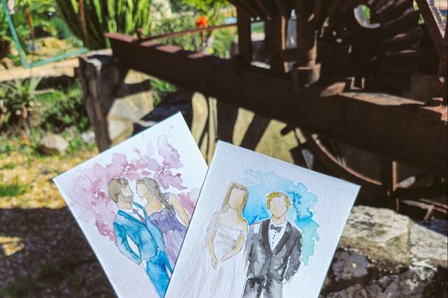 Watercolor Weddings - Pinturas ao Vivo em Agarela