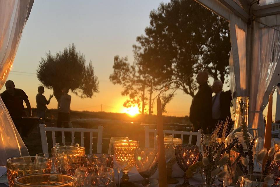 Jantar com Sunset