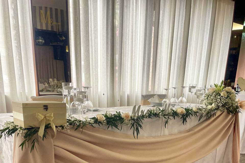 Mesa de honra elegante